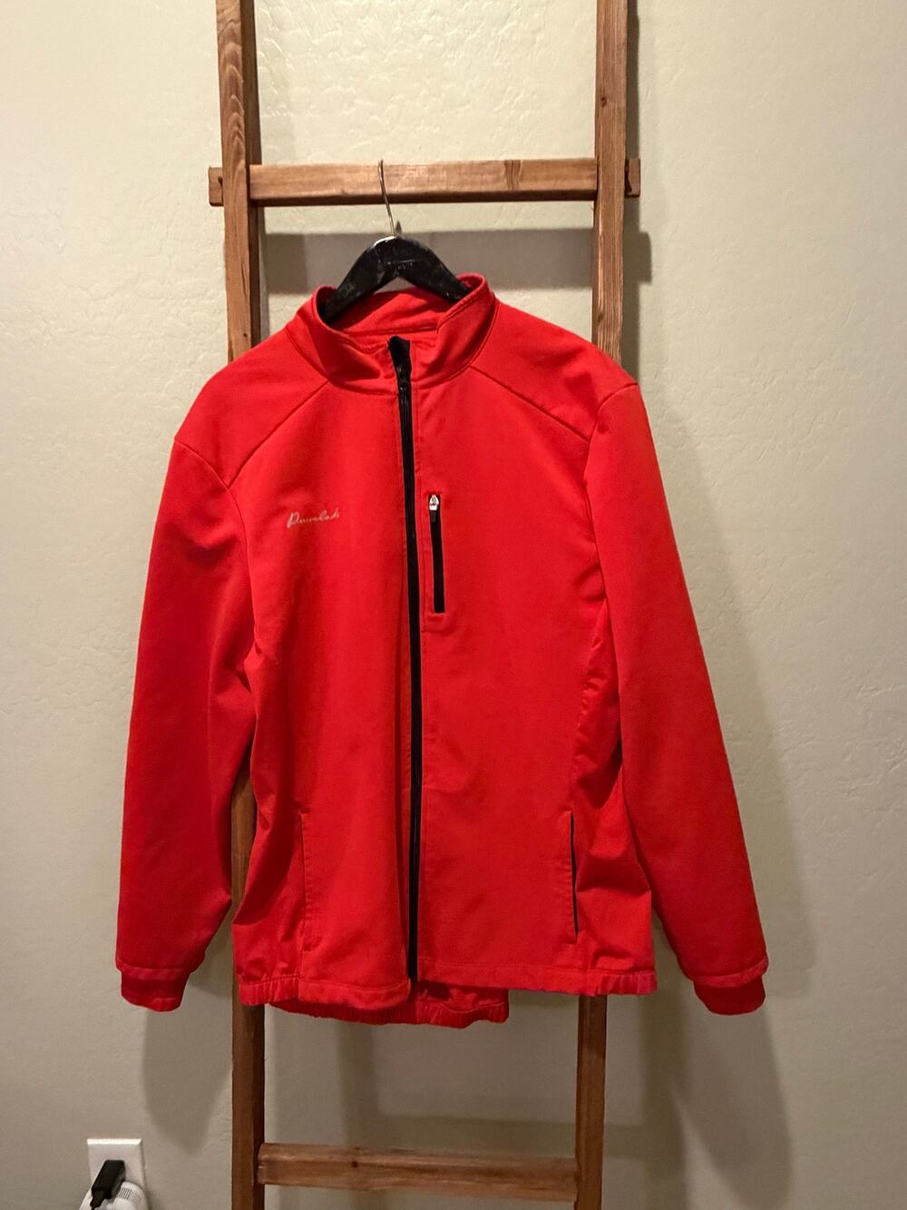 Przewalski Men’s 2XL Red Cycling Jacket Full Zip Reflective Pockets